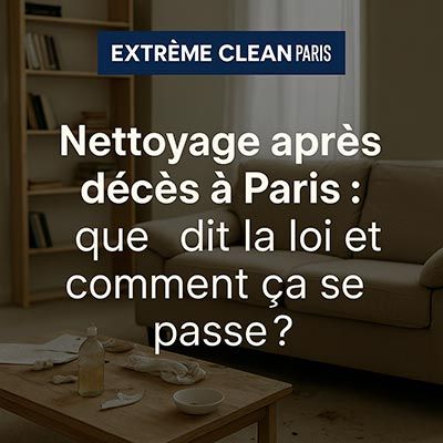 Nettoyage après décès à Paris : que dit la loi et comment ça se passe ?